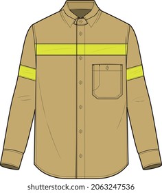 WORK WEAR UNIFORM SHIRT AND PANTS SUIT DRESS FOR WORKERS EPS VECTOR