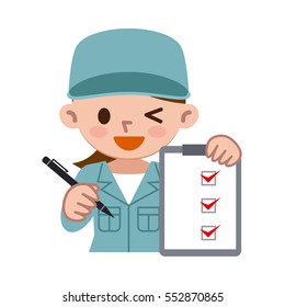Work wear women with documents
