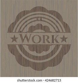 Work wood emblem