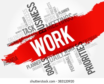 Work word cloud business concept