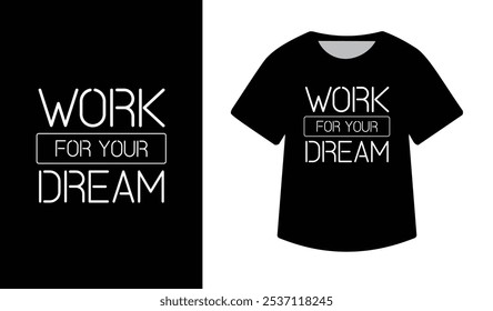 Trabalhe para o seu projeto de t-shirt sonho
