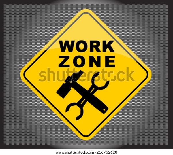 Work Zone Stock Vector (Royalty Free) 216762628
