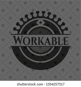  Workable black emblem. Vintage.