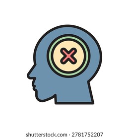 Workaholic Emptyness Icon Vector Illustration