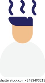 Workaholic Investment Work Icon Vector Flat Illustration