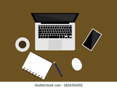 workbench and graphic designer equipment