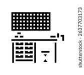 workbench tools glyph icon vector. workbench tools sign. isolated symbol illustration