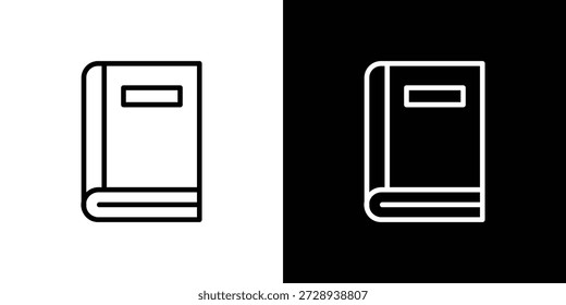 Workbook icon graphic, editable stroke. Suitable for website design, logo, app, template, and ui ux.