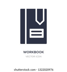 workbook icon on white background. Simple element illustration from Business and analytics concept. workbook sign icon symbol design.