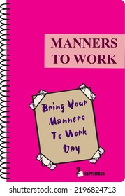 Libro de modales para trabajar para llevar sus modales al día laboral en setiembre.