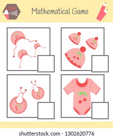Workbook on mathematics for preschool education. Puzzles for children. Learn to count. Solve examples.