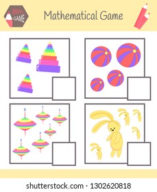 Workbook on mathematics for preschool education. Puzzles for children. Learn to count. Solve examples.