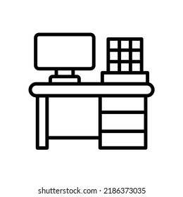 Icono de escritorio de trabajo, formato eps 10