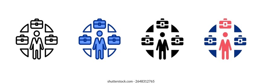 Workenvironment icon sheet multiple style collection