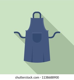Worker apron icon. Flat illustration of worker apron vector icon for web design