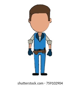 Worker avatar full body