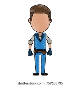 Worker avatar full body