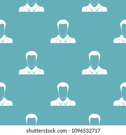 Worker avatar pattern vector seamless repeating for any web design
