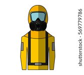 worker avatar with safety suit vector illustration design