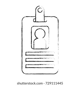 worker badge isolated icon