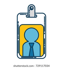 worker badge isolated icon