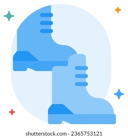Worker Boot icon illustration, for uiux, infographic, etc