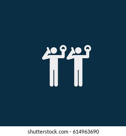 Worker in Bus going to office. Vector Illustration