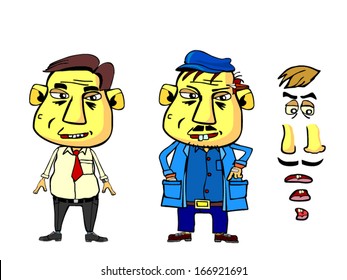 worker and businessman