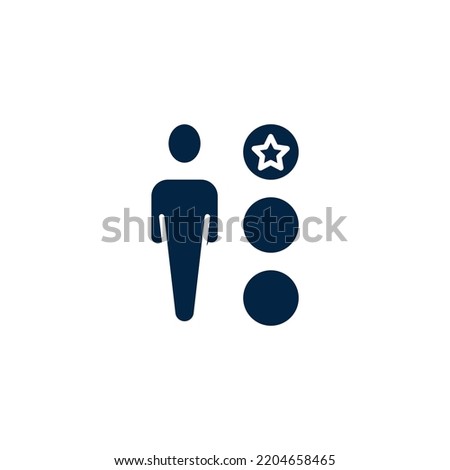 worker, candidate line icon. Simple element illustration. worker, candidate concept outline symbol design.