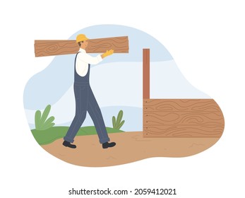 Worker Or Carpenter Civil Engineering Construction Worker illustration