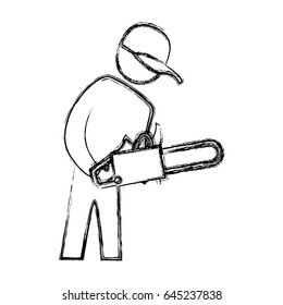 worker carpenter silhouette