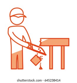 worker carpenter silhouette