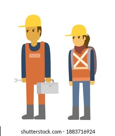 Worker character design , vector illustration