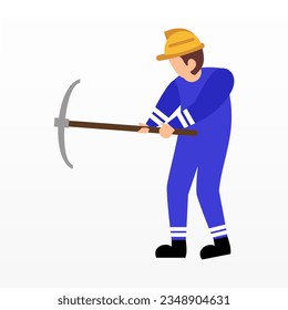 Worker character illustration background. Labour day illustration background