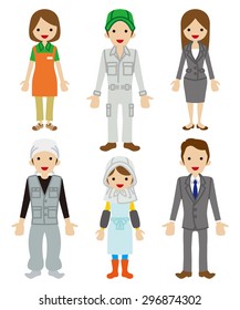 worker Character set