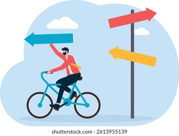 The worker chose the direction to move forward.

