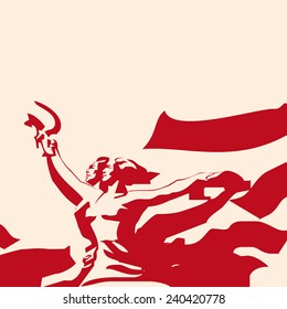 Worker and collective farmer. Soviet Style