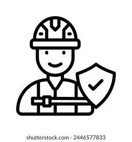 Worker Compensation icon in vector. Logotype
