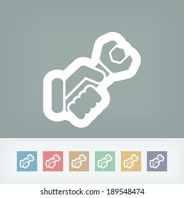 Worker concept symbol