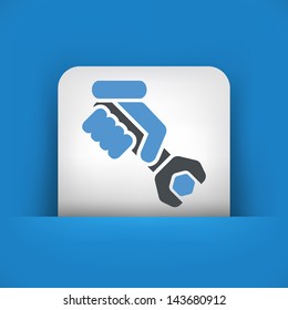 Worker concept symbol icon