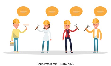 Worker construction character vector design