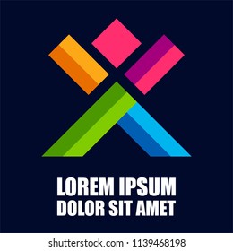 Worker, construction company logo .