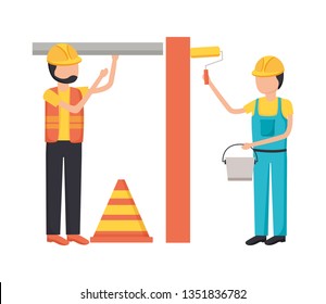 worker construction equipment