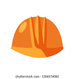 Worker Construction Helmet. Vector Illustration.