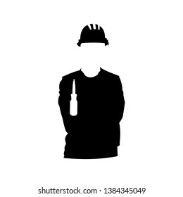worker construction image logo icon