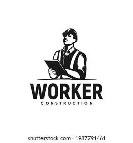 Worker Construction Logo Inspiration, Architect