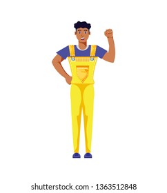 worker construction man avatar character