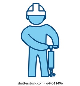 worker construction silhouette