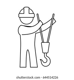 worker construction silhouette
