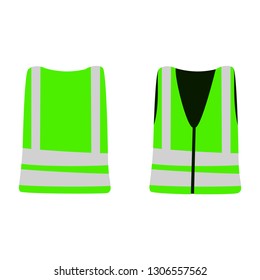 Worker Construction Vest. Vector Illustration.